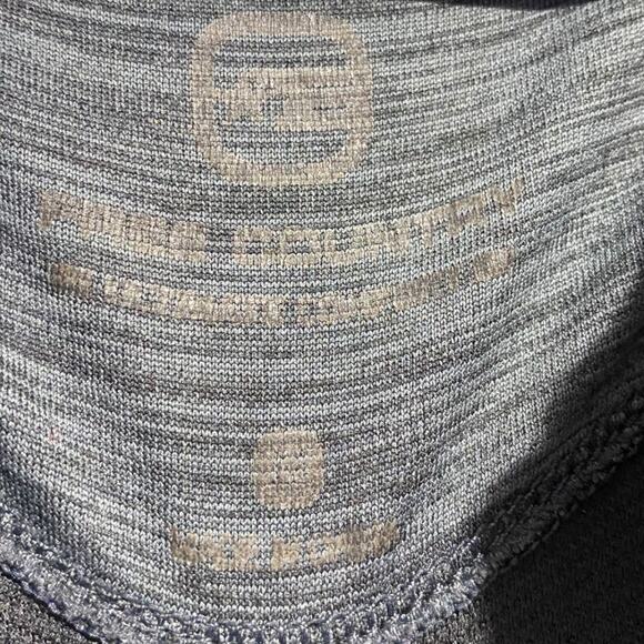 Free Country gray and blue 1/4 zip long sleeved pullover - Men's Medium - Picture 4 of 6